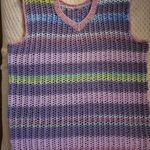 Vibrant Multicolor Knit Tank Top